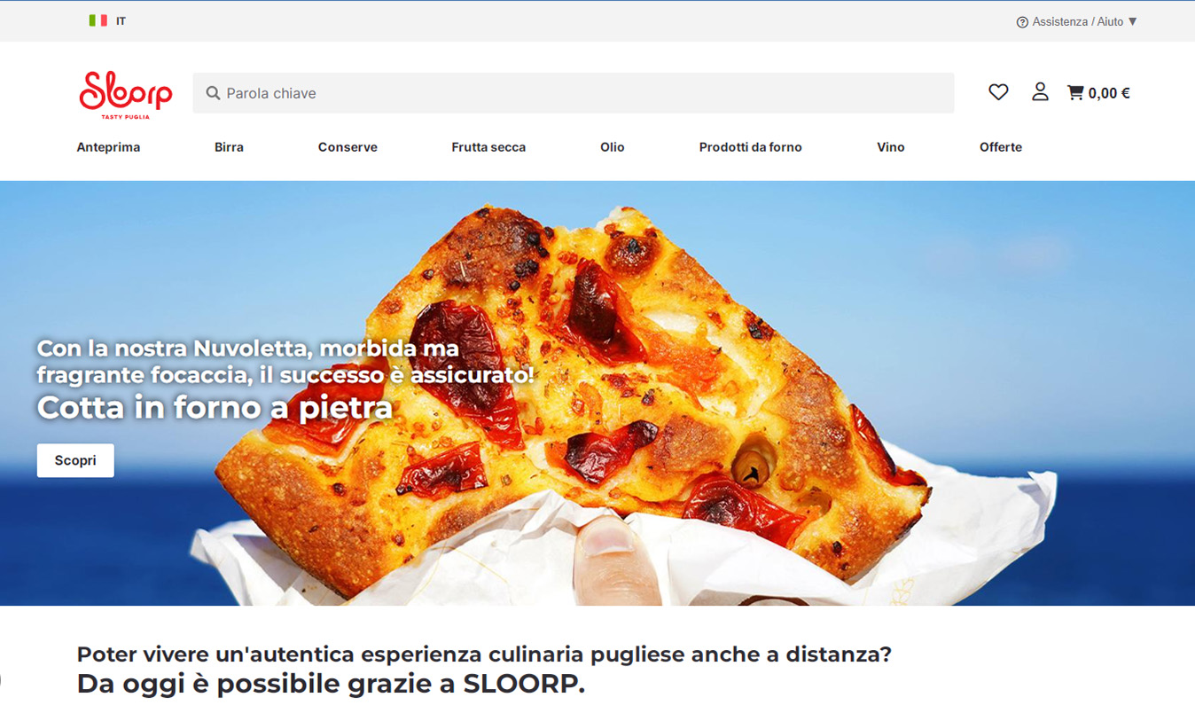 Portale ed e-commerce per la promozione all'estero delle eccellenze alimentari pugliesi: il progetto Export Puglia